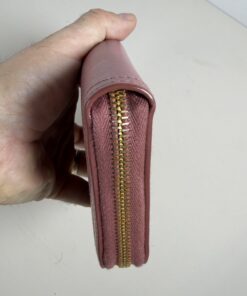 Prada Saffiano Fiocco Bow Zip Around Continental Wallet - Image 6