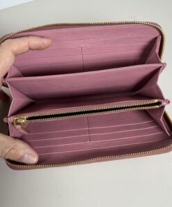 Prada Saffiano Fiocco Bow Zip Around Continental Wallet - Image 10