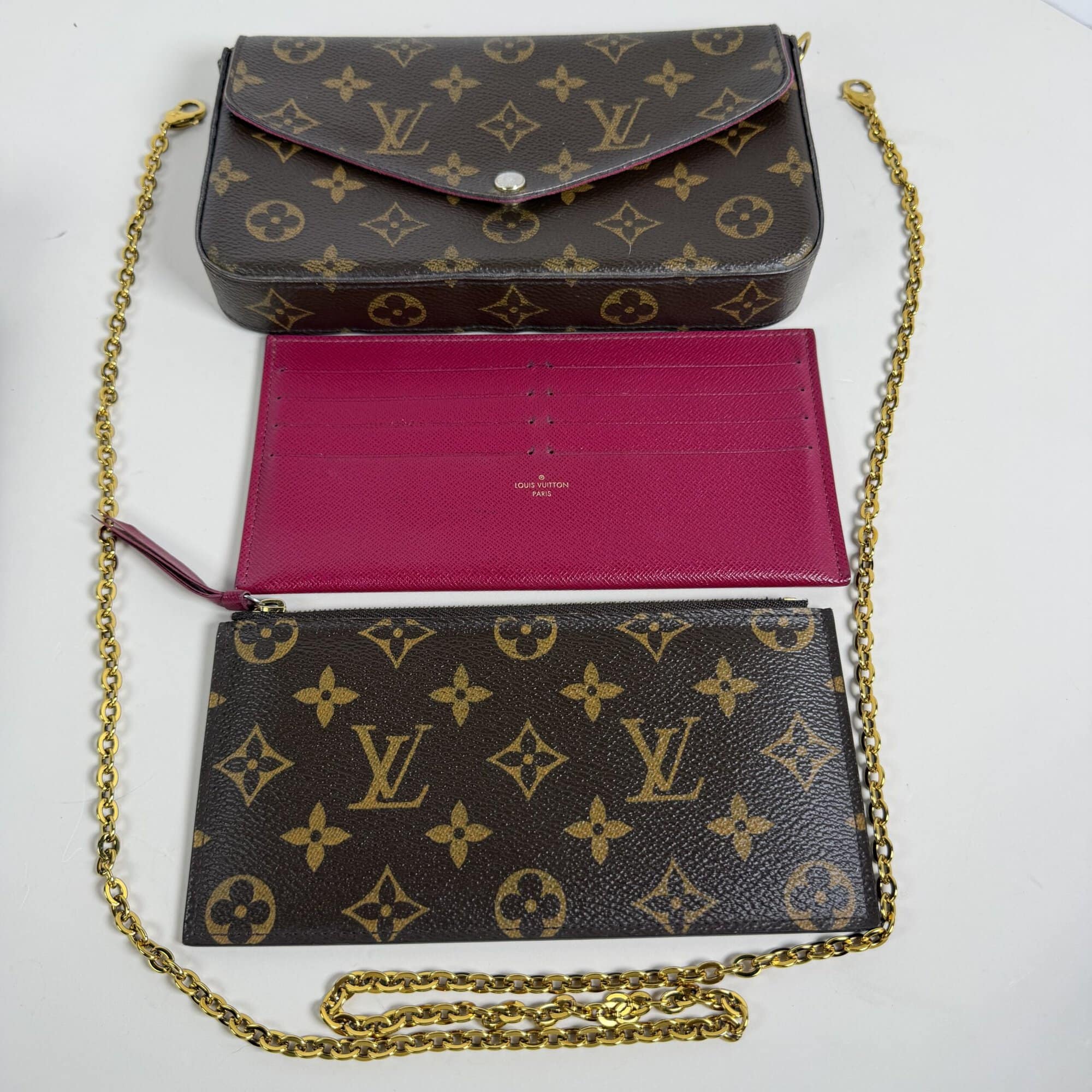 Louis Vuitton Monogram Canvas Pochette Félicie Crossbody Bag - Image 13