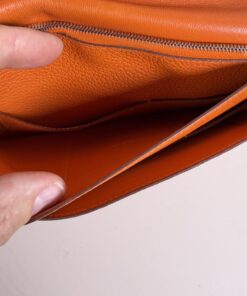 Hermès Togo Leather Dogon Duo GM Wallet - Image 9