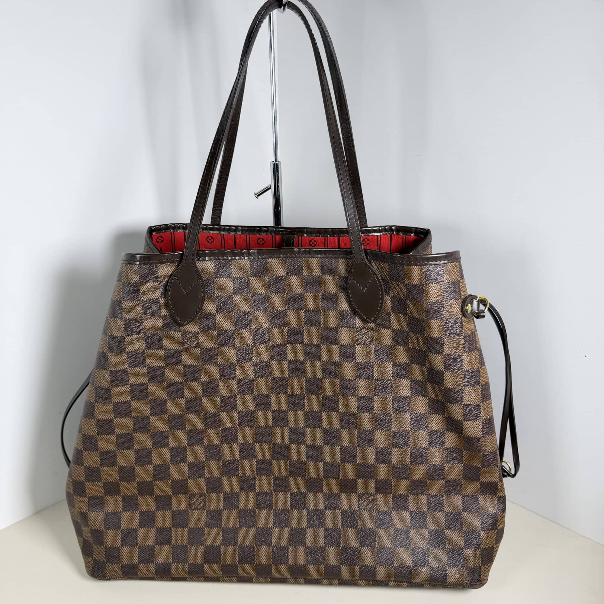 Louis Vuitton Damier Ebene Neverfull GM Tote Bag