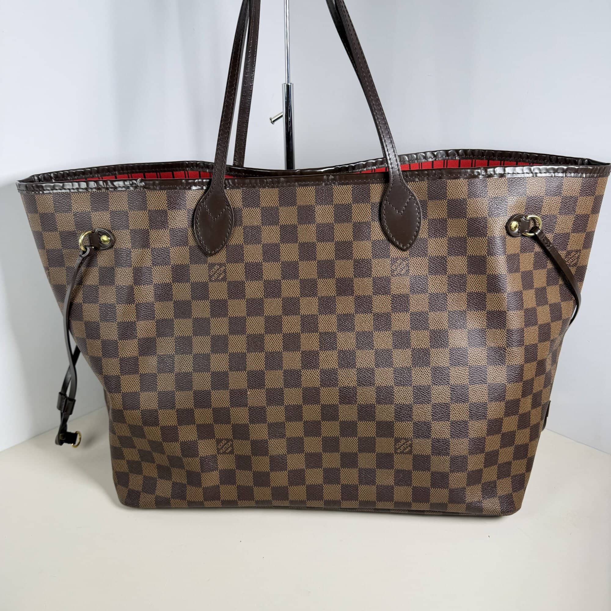 Louis Vuitton Damier Ebene Neverfull GM Tote Bag