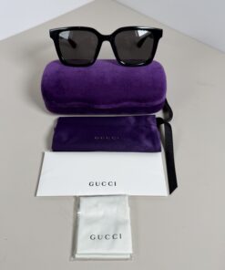 Gucci GG1582SK Black Oversized Square Sunglasses