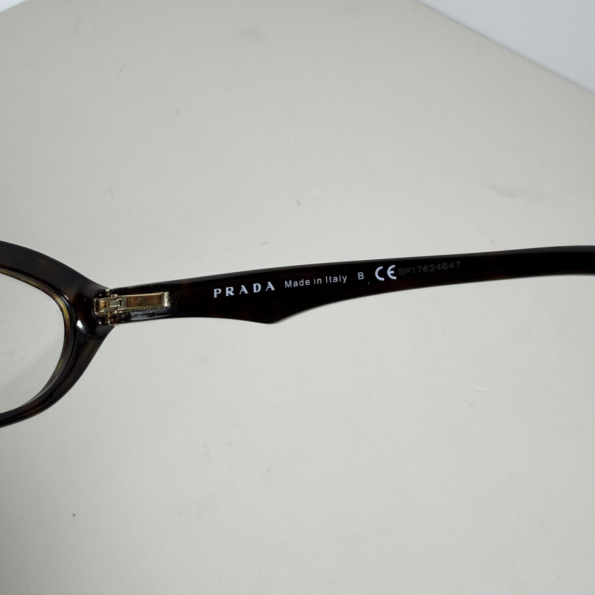 Prada VPR 03M Havana Tortoiseshell Cat-Eye Eyeglass Frames image 5