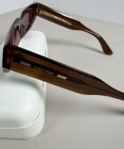Calvin Klein CK24500S Translucent Brown Rectangular Sunglasses