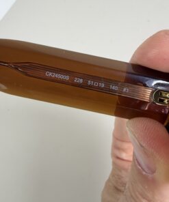 Calvin Klein CK24500S Translucent Brown Rectangular Sunglasses - Image 3