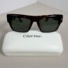 Calvin Klein CK23504S Oversized Flat-Top Tortoiseshell Sunglasses