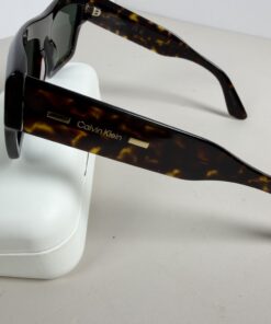 Calvin Klein CK23504S Oversized Flat-Top Tortoiseshell Sunglasses