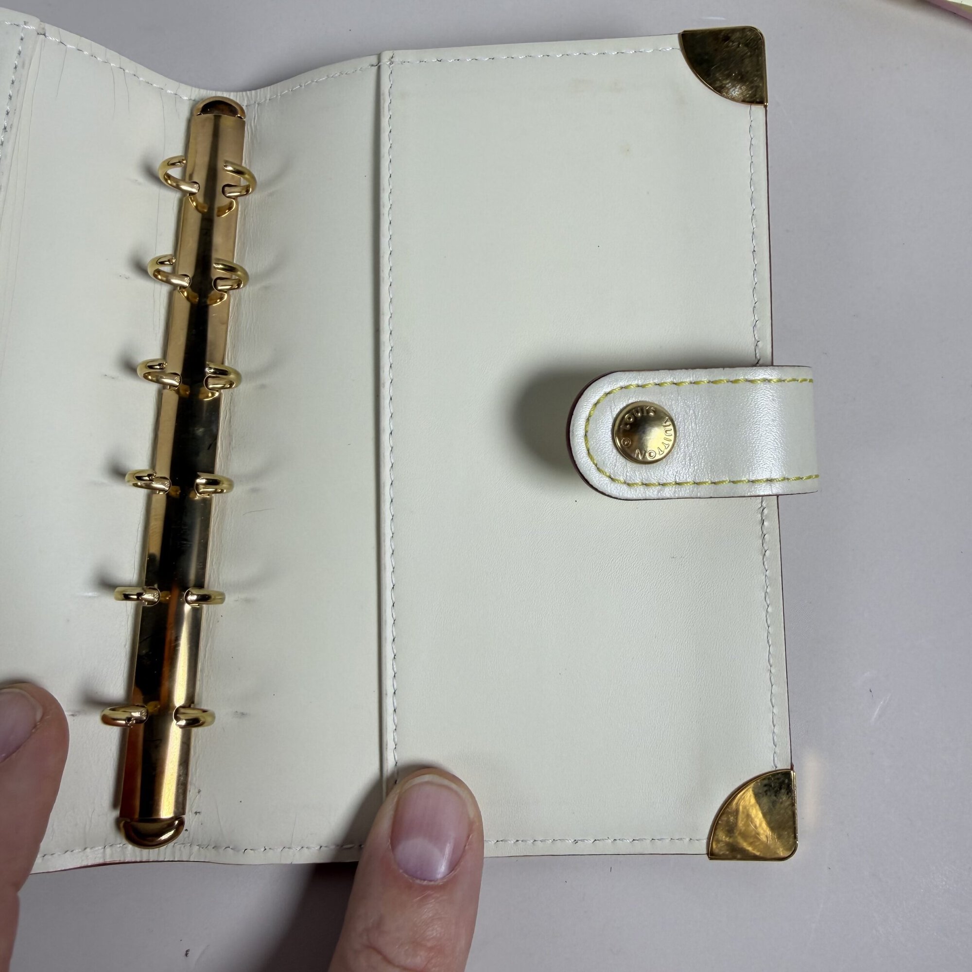 Louis Vuitton Suhali Leather Agenda PM Ring Planner - Image 7
