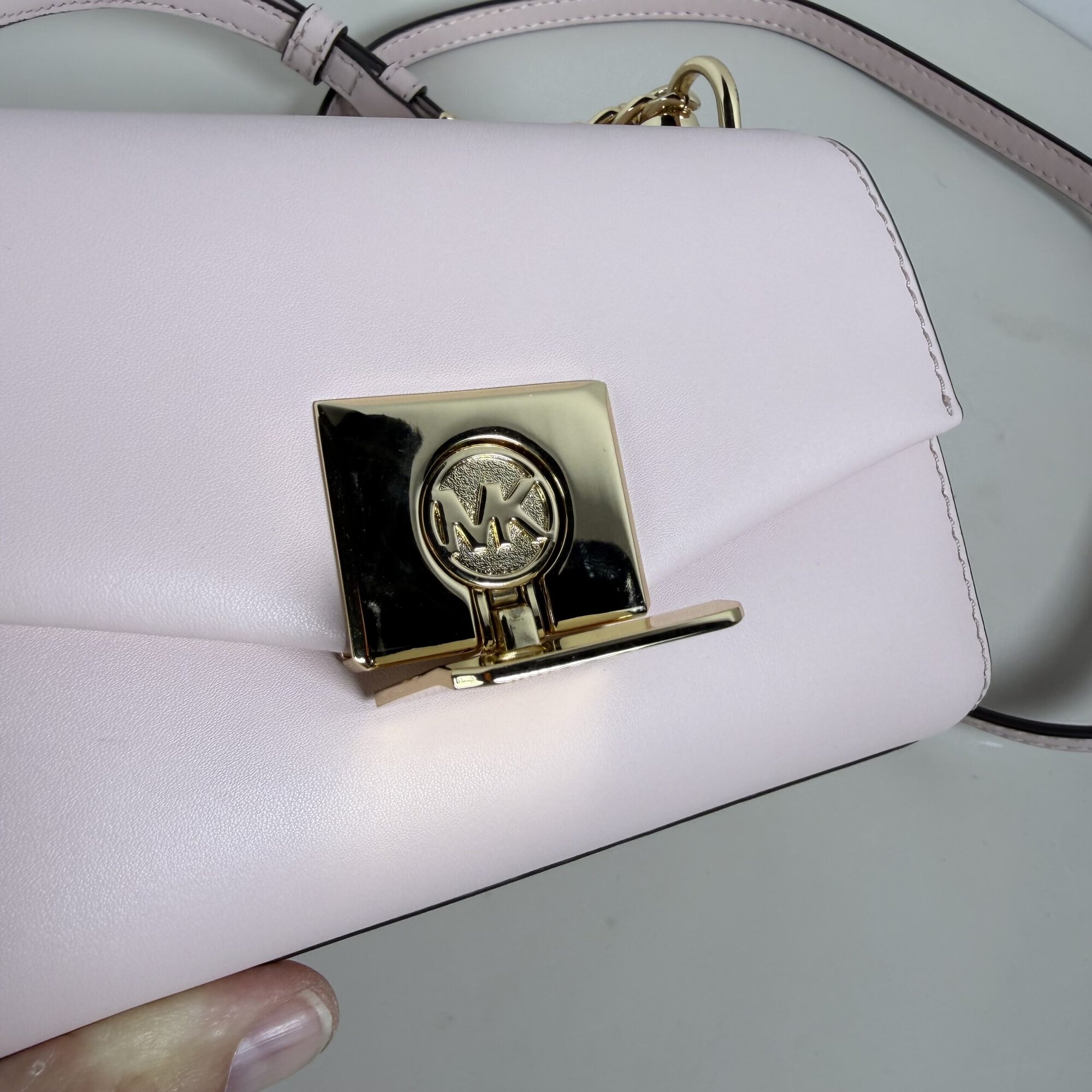 Michael Kors Lita Small Leather Crossbody Bag - Image 8