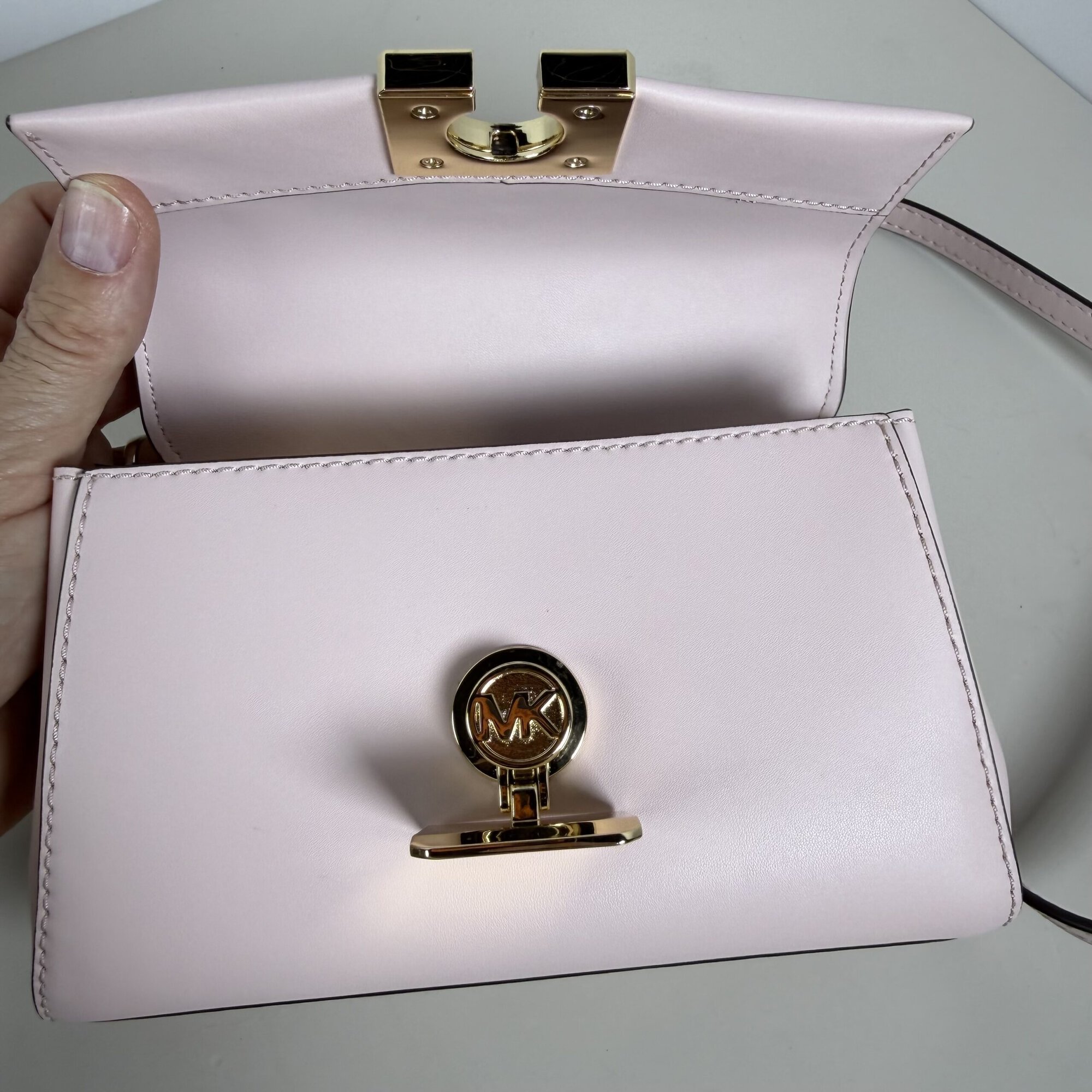 Michael Kors Lita Small Leather Crossbody Bag - Image 9