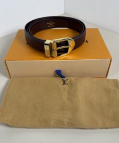 Louis Vuitton Taiga Leather Ceinture Ellipse Belt