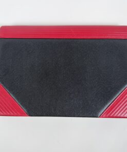 Yves Saint Laurent Sacs Textured Bi-Color Leather Clutch Bag