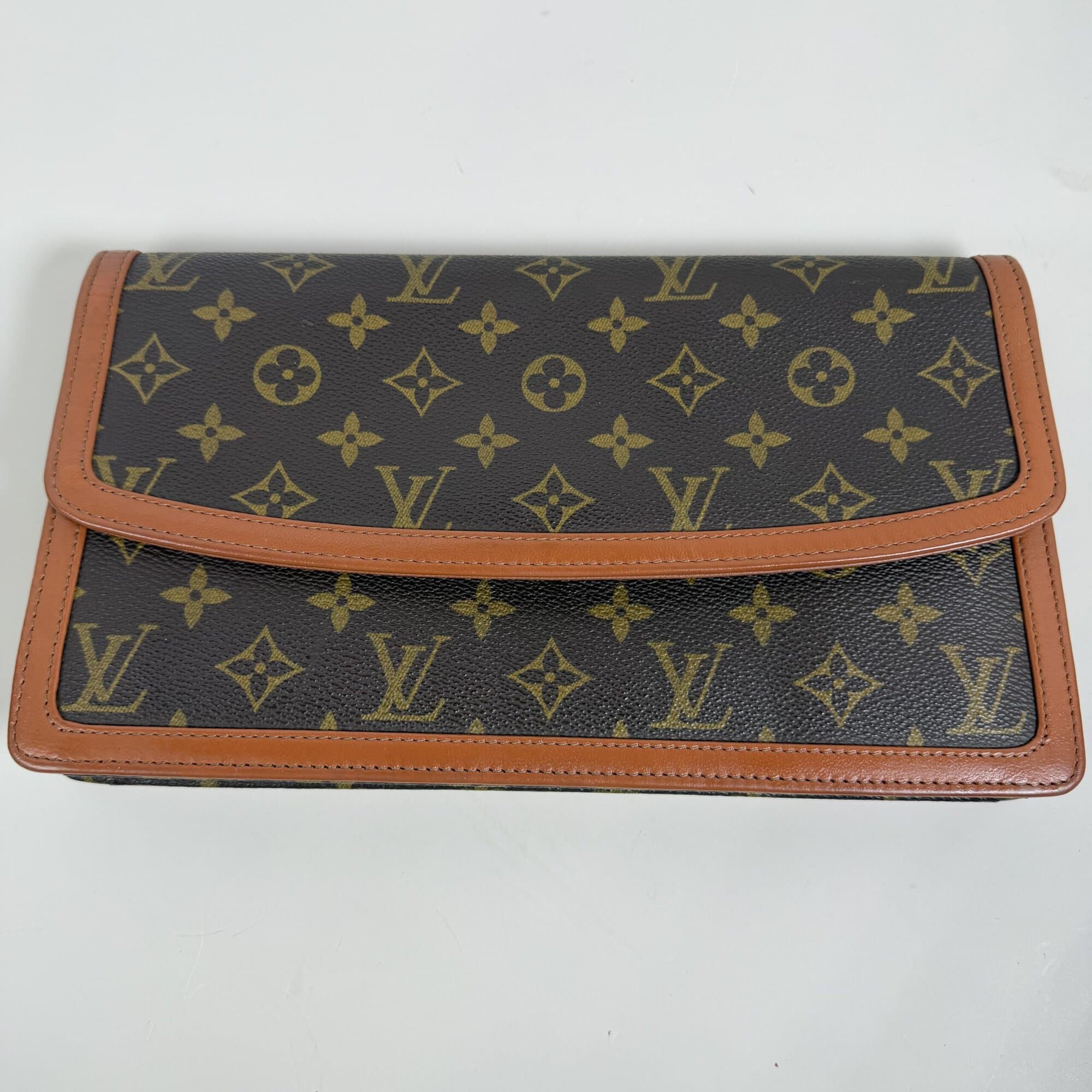 Louis Vuitton Monogram Canvas Pochette Twin GM Clutch Bag