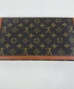 Louis Vuitton Monogram Canvas Pochette Twin GM Clutch Bag