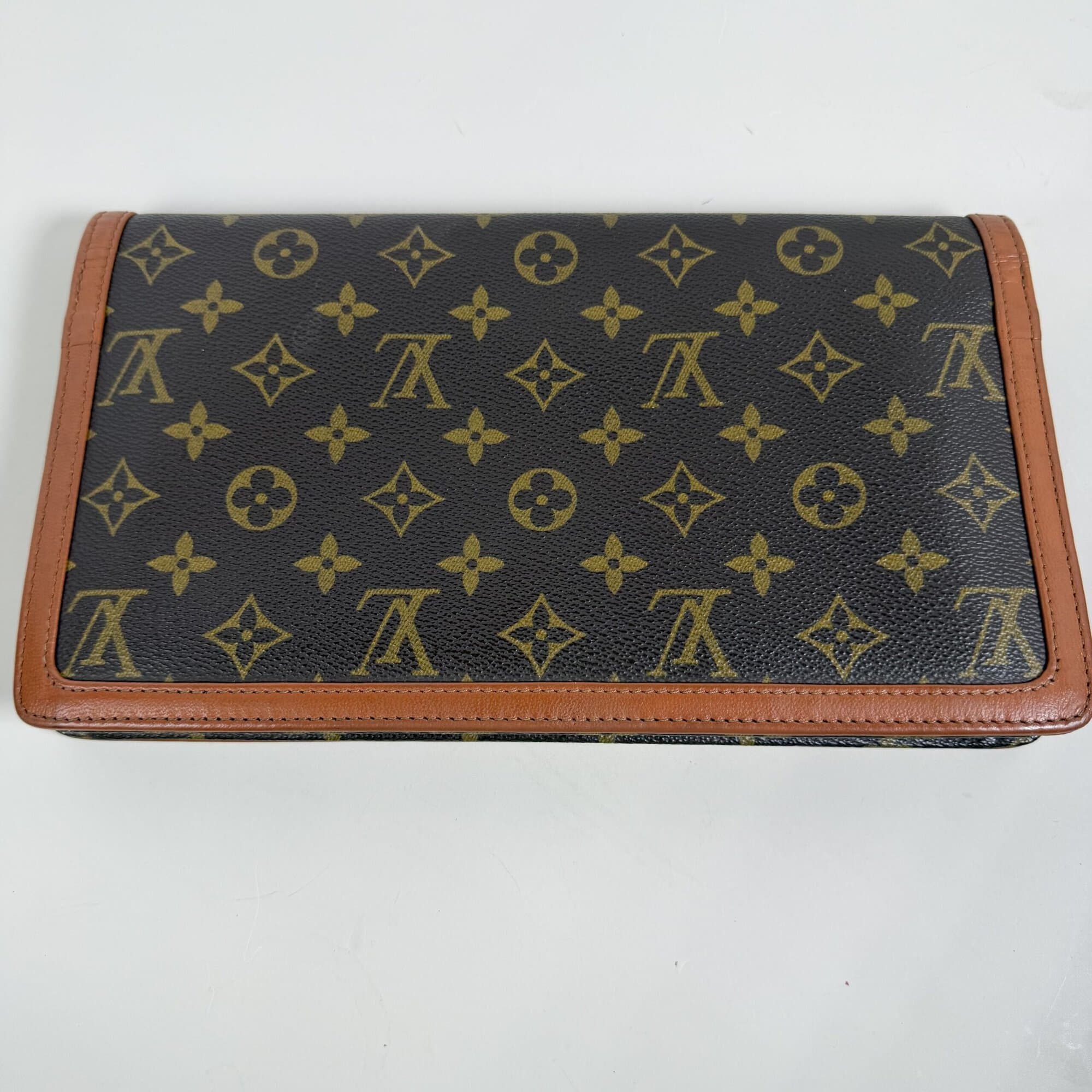 Louis Vuitton Monogram Canvas Pochette Twin GM Clutch Bag
