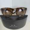 Armani Exchange sunglasses, AX4115S designer eyewear, tortoiseshell sunglasses, gradient brown lenses, oversized round sunglasses, preloved Armani Exchange, luxury streetwear glasses, authentic AX sunglasses, Havana frame sunglasses, designer sunglasses case pack