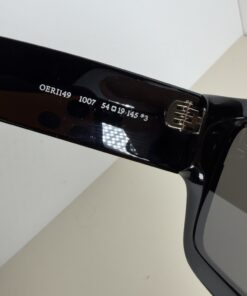 Off-White c/o Virgil Abloh Manchester OERI129 1007 Matte Black Square Sunglasses - Image 4