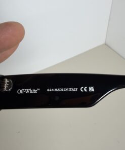 Off-White c/o Virgil Abloh Manchester OERI129 1007 Matte Black Square Sunglasses - Image 5