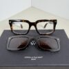 Off-White c/o Virgil Abloh Chester OERI149 1007 Matte Black Square Sunglasses with Clip-On Tortoiseshell Frame Set