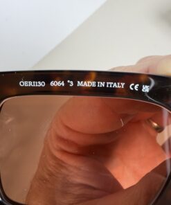 Off-White c/o Virgil Abloh Chester OERI149 1007 Matte Black Square Sunglasses with Clip-On Tortoiseshell Frame Set - Image 6