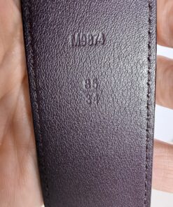Louis Vuitton Amarante Monogram Vernis LV Initiales 40mm Belt Gold Buckle Size 85/34 - Image 5