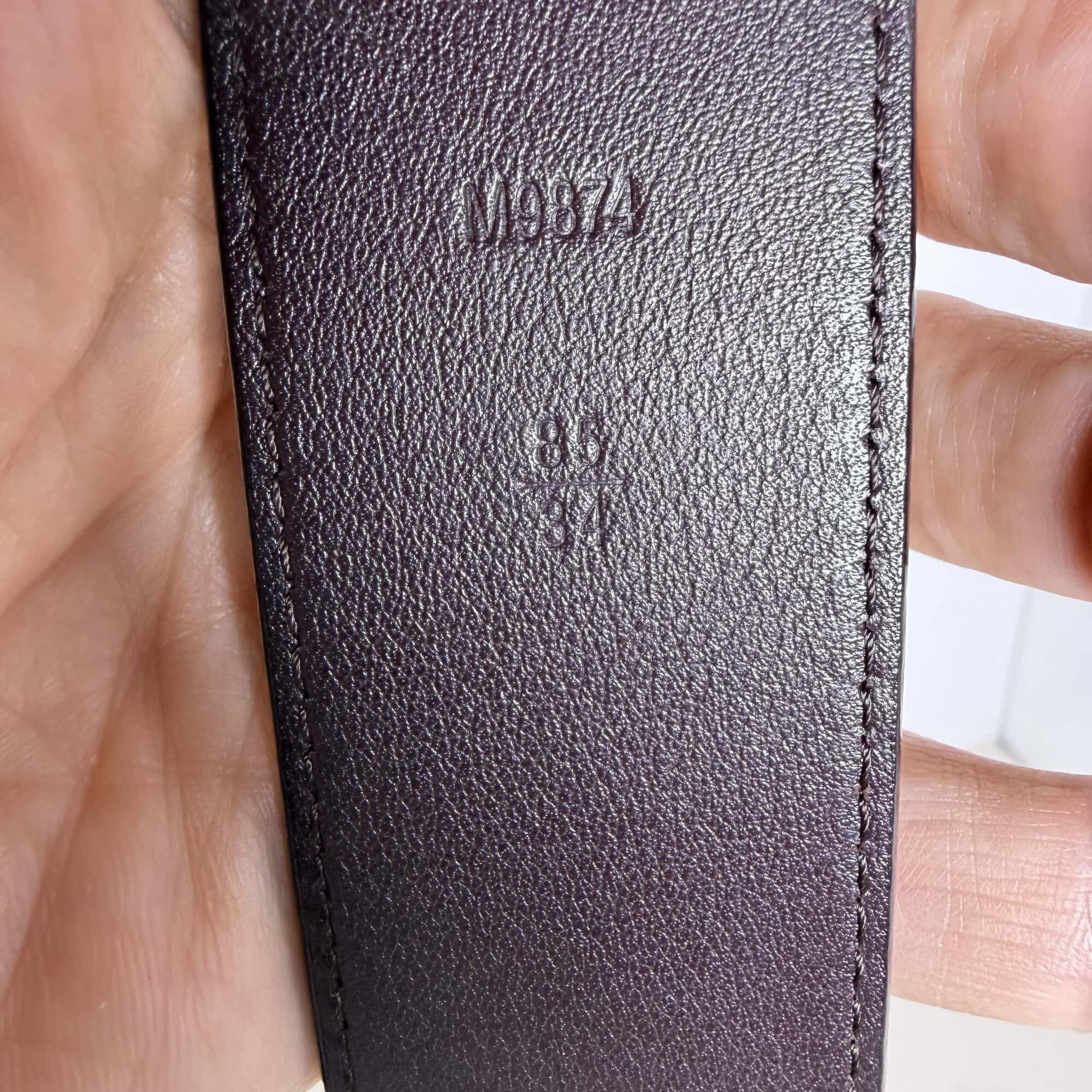 Louis Vuitton Amarante Monogram Vernis LV Initiales 40mm Belt Gold Buckle Size 85/34 - Image 5