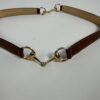 Gucci Vintage Brown Leather Horsebit Buckle Waist Belt Gold-Tone Hardware Size 70/28