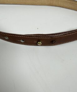 Gucci Vintage Brown Leather Horsebit Buckle Waist Belt Gold-Tone Hardware Size 70/28 - Image 6