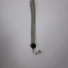 Hermes Vintage Grooming / Key Ring Clou de Selle Silver Tone Logo Woven Cord Strap Charm