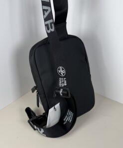L/AB c/o Off-White Diagonal Stripe Sling Crossbody Bag – Matte Black NTW - Image 3