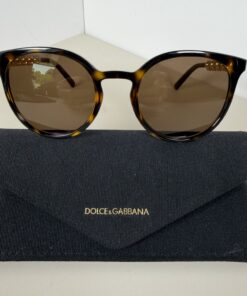 Dolce & Gabbana Havana Round Sunglasses (DG 6189-U)