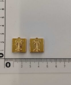 VERSACE Gianni Versace Gold Plated Medusa Crystal Square Clip-On Earrings - Image 6