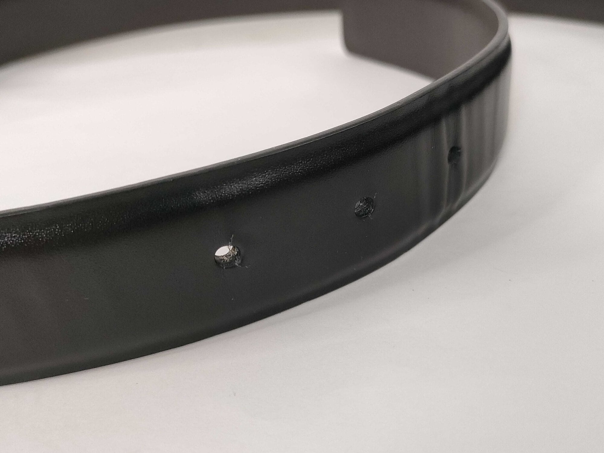 Gucci Black Smooth Leather Silver Box Plaque Logo Reversible Belt size 80-32 image 7