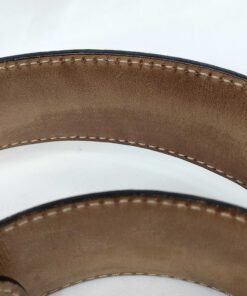 Gucci Black Guccissima Leather Gold Interlocking G Icon Belt size 80-32 - Image 9