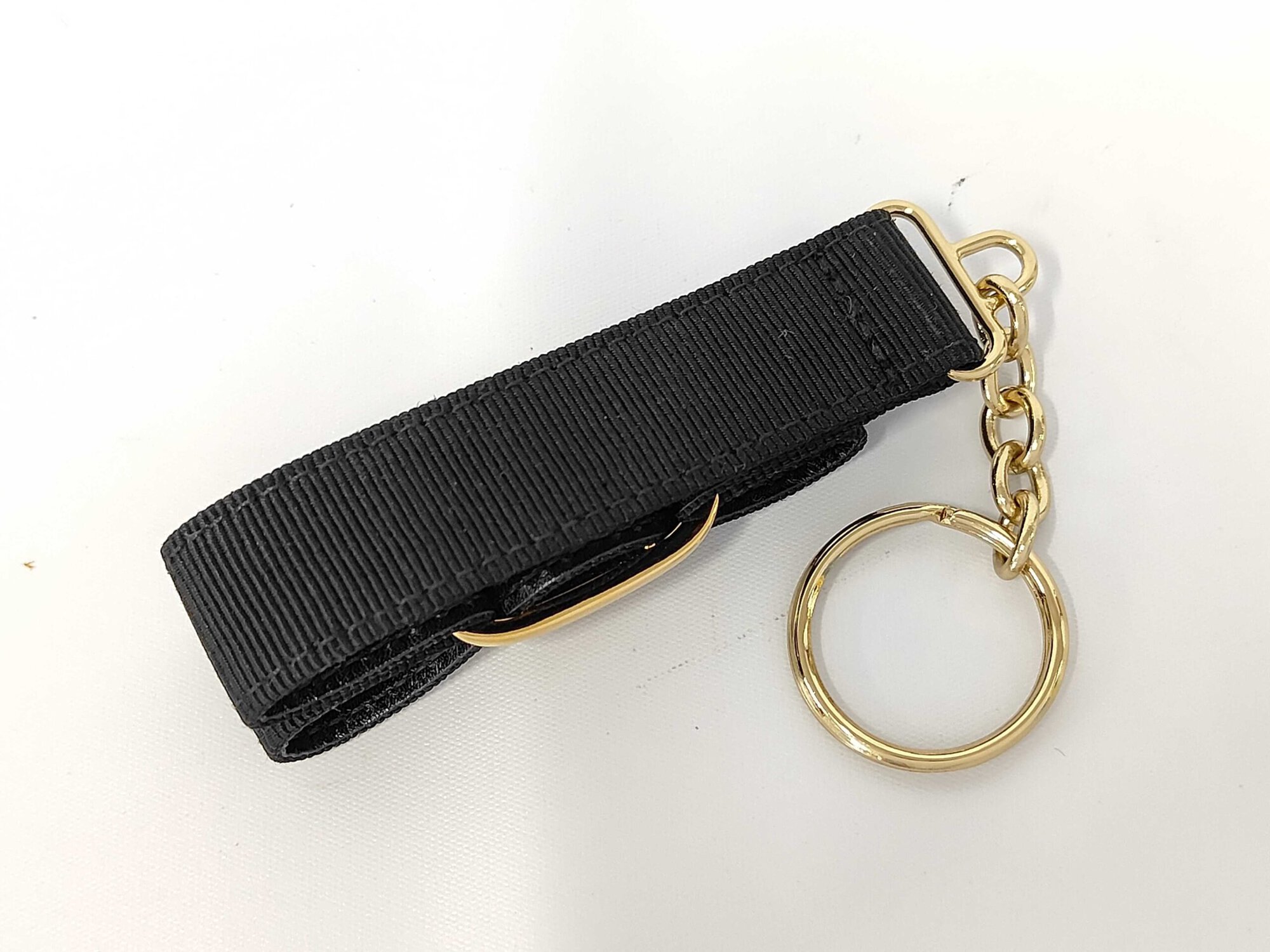 Salvatore Ferragamo Black Vara Bow Grossgrain Keyring Charm - Image 2