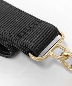Salvatore Ferragamo Black Vara Bow Grossgrain Keyring Charm - Image 5