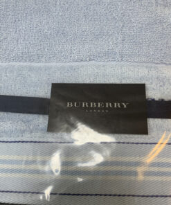 Burberry Light Blue Cotton Embroidered Towel Set - Image 3