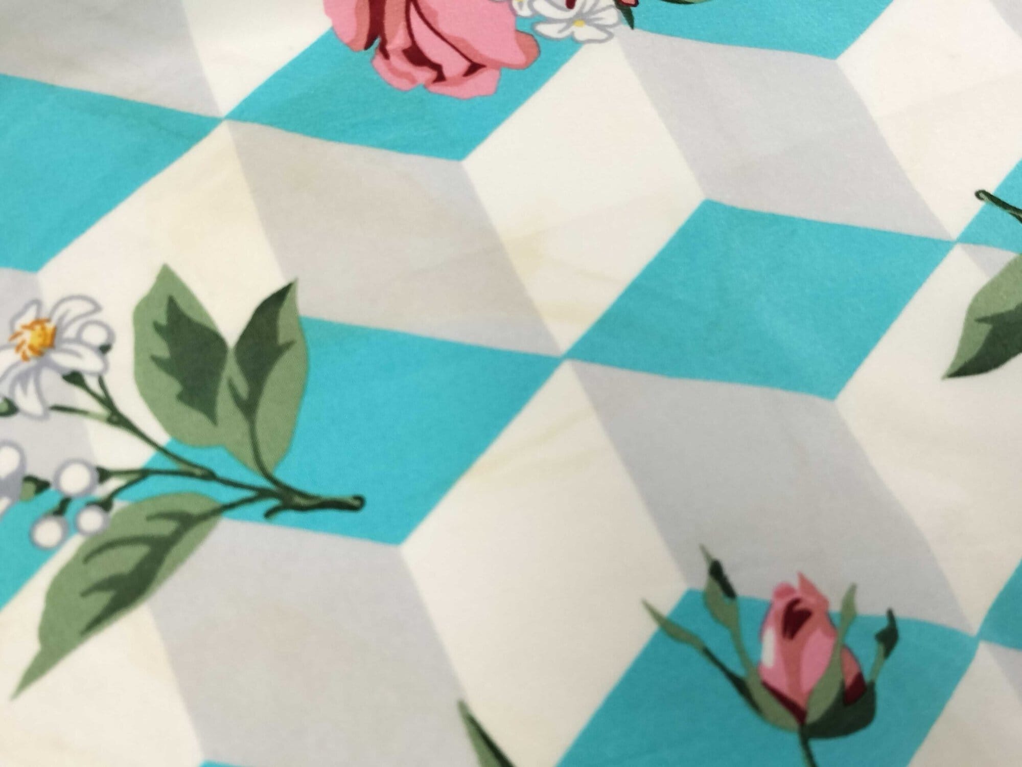Tiffany & Co. Floral Ribbon 3D Cube Silk Square Scarf, additional view 4