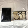 Yves Saint Laurent Embroidered Monogram 2-Piece Guest Towel Set in Box