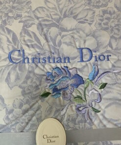 Christian Dior Blue Floral Down Ket Light Comforter Blanket, additional view 4