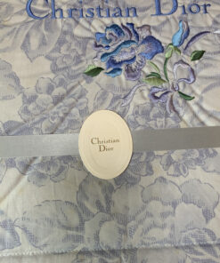 Christian Dior Blue Floral Down Ket Light Comforter Blanket, additional view 3