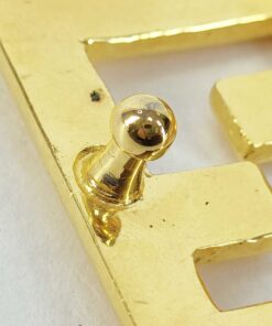 Fendi Gold-Tone Interlocking FF Logo Clamp Belt Buckle, additional view 5