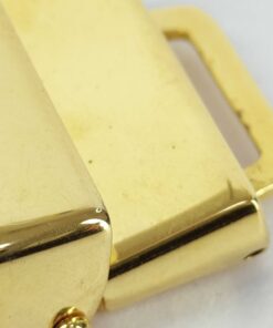 Fendi Gold-Tone Interlocking FF Logo Clamp Belt Buckle, additional view 9