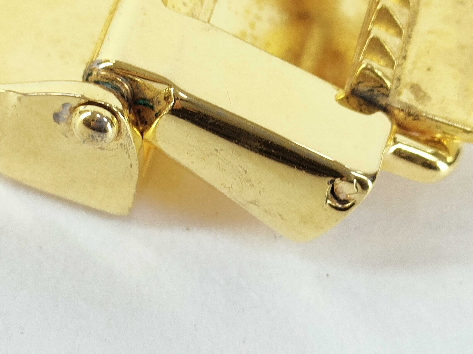 Fendi Gold-Tone Interlocking FF Logo Clamp Belt Buckle, additional view 6