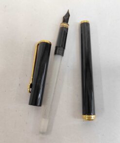 Gucci Interlocking G Slim Fountain Pen Black Gold-Tone, additional view 5