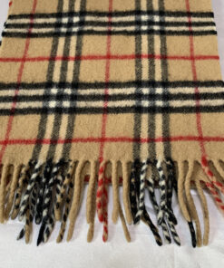 Burberrys Nova Check Lambswool Fringed Scarf, additional view 4