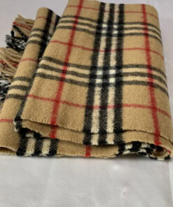 Burberrys Nova Check Lambswool Fringed Scarf, additional view 3