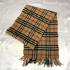 Burberrys Nova Check Lambswool Fringed Scarf