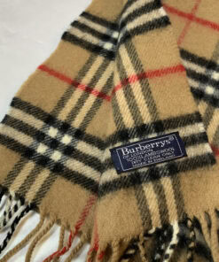 Burberrys of London Classic Camel Nova Check 100% Lambswool Scarf, additional view 5